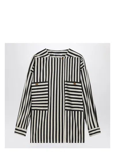 MAX MARA WOMEN'S STRIPED BLOUSE
