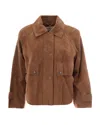 Max Mara Raglan-sleeve Jacket In Nocciola