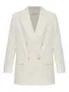 Max Mara Double-breasted Jacket In White