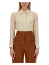 Max Mara Vongola Shirt In Ivory