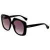 Max Mara Black Plastic Sunglasses In Multi