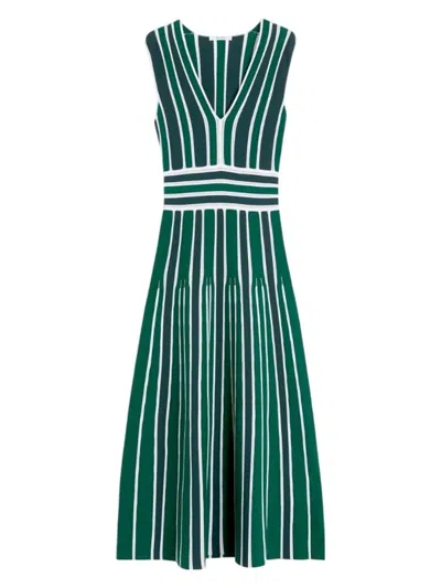 MAX MARA WOMEN'S TALLONE KNITTED DRESS GREEN | SIZE MEDIUM | 2521326011600012