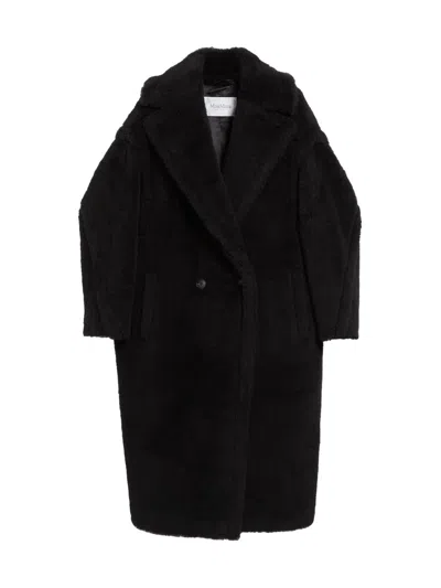 Max Mara Manteau Icon Teddy Bear En Alpaga Et Laine In Black