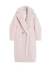 Max Mara Oversized Mid Length Double Breasted Coat In Pink