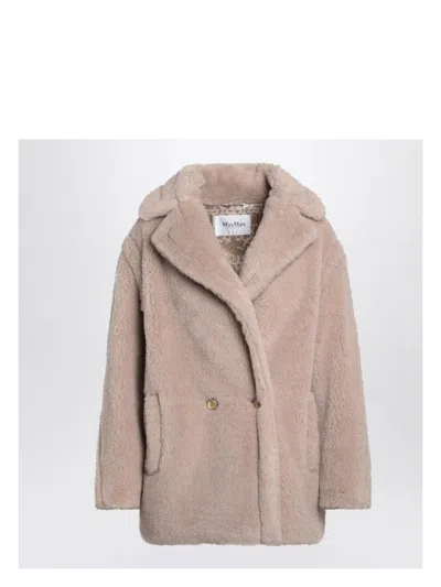 MAX MARA WOMEN'S TEDDY BEAR ICON COAT SHORT SAND