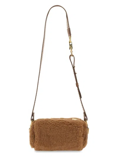 Max Mara Women's Teddy Roll Bag Small In Brown