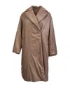 Max Mara Women's 'the Cube' Greenco Beige Cameluxe Long Coat In Brown