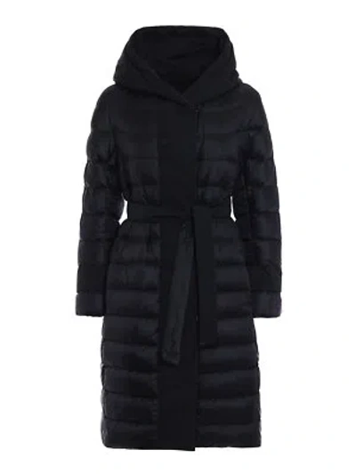 Pre-owned Max Mara Women's 'the Cube' Urbani Blue Reversible Coat Msrp $1495