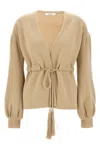 Max Mara Tiberio Sweaters And Cardigans Beige In Brown