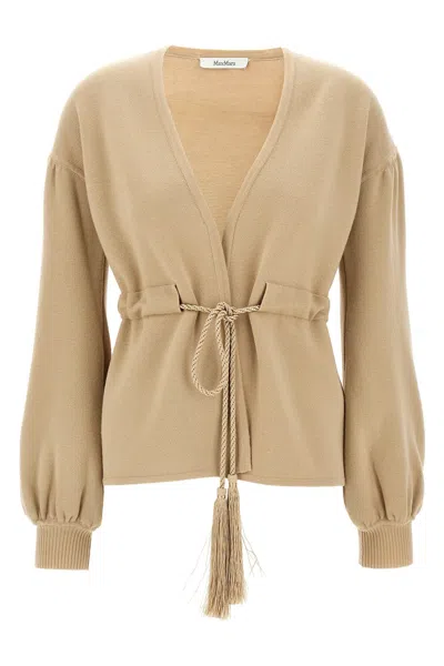Max Mara Women 'tiberio' Cardigan In Brown