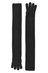 Max Mara Timor Gloves In Gray