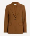 Max Mara Women's Tobacco Gabardine Wool Pachi Blazer