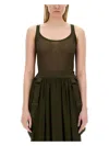 Max Mara Bastia Tank Top In Green