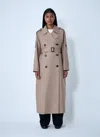 Max Mara Long Sleeve Windbreaker In Gray