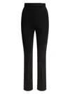 Max Mara Studio Straight Leg Tailored Trousers In Black