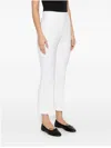 Max Mara Linen Trousers In Bianco