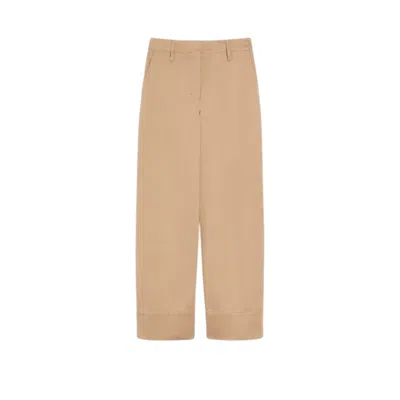 Max Mara Belt-loop Casual Pants In Nude