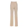 Max Mara Women Turbigo Wool, Mohair And Silk Pants In White