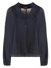 Max Mara Studio Top Woman Blue