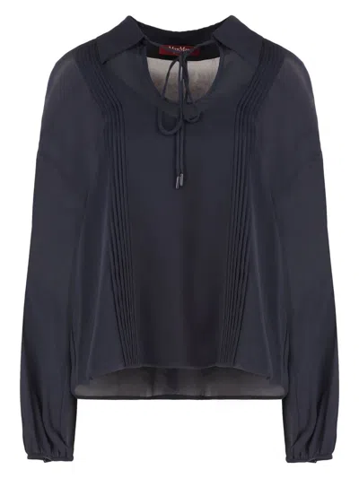 MAX MARA WOMEN'S VALDAI CRÃªPE BLOUSE TOP