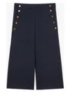 Max Mara Valdez Stretch Wool Blend Bermuda Shorts In Navy
