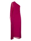 Max Mara Studio Vallet Silk Maxi Dress In Fuchsia