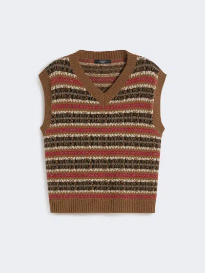 Max Mara Women's Vest Camel In Brown