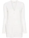 Max Mara Wool And Cashmere Blend Cardigan In White