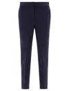 Max Mara Simple And Form-fitting Pants In Blue