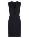 Max Mara Pianoforte Vittor Midi Dress In Blue
