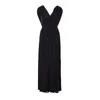 Max Mara Women Walter Long Dress In Stretch Jersey In Black