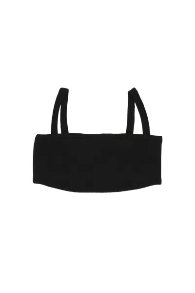 Max Mara Knitted Bra Top In Black