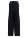 Max Mara Pocket Casual Pants In Blue