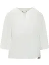 Max Mara White Boxy Solid Shirt In White