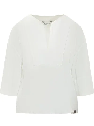 Max Mara White Boxy Solid Shirt
