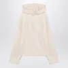 Max Mara White Cotton Hoodie In White