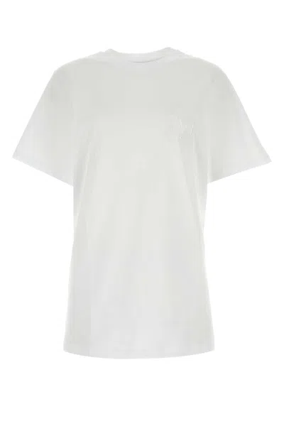 Max Mara Women White Cotton Mango T-shirt