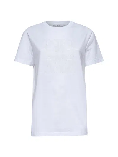 Max Mara Women White Cotton Maxmarabesque T-shirt