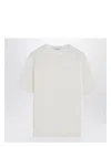 Max Mara White And Crew-neck T-shirt In Beige