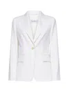 Max Mara Women White Single-breasted Palchi Blazer In White