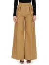 Max Mara Wide Leg Pants In Cream