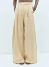 Max Mara Women Wide Leg Stretch Pants In Cream
