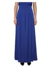 Max Mara Wide Silk Tuxedo Pants In Blue