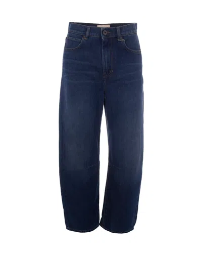 Max Mara Women's Wide-leg Jeans In Blue