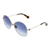 Max Mara Gold Women Sunglasses In Gold