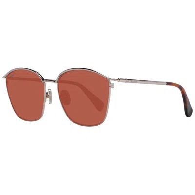 Max Mara Rose Gold Women Sunglasses In Multi