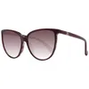 Max Mara Burgundy Women Sunglasses In Red