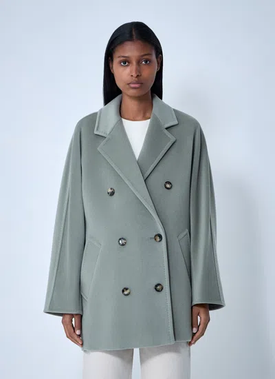 Max Mara Women Wool-and-cashmere-blend Coat In Green