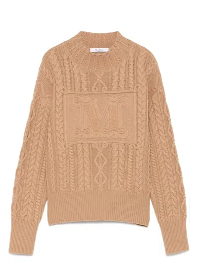 MAX MARA WOMEN'S WOOL AND CASHMERE CREWNECK JUMPER SWEATER