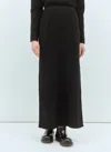 Max Mara Women Wool And Cashmere Long Skirt In Black